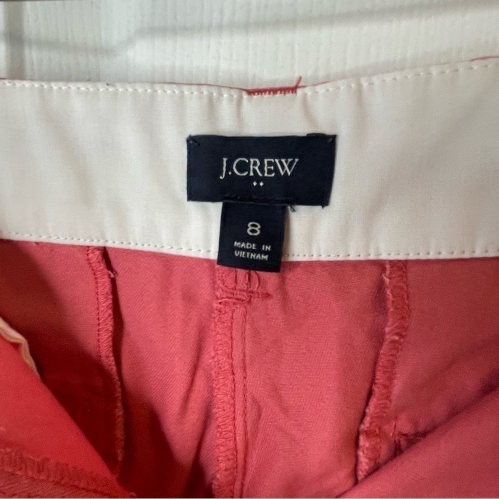 J Crew 5" Classic Chino Short in Seaside Coral 8 - Picture 7 of 9